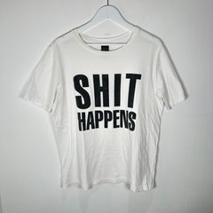 Number (N)ine 'Shit Happens' White T-Shirt Size 4