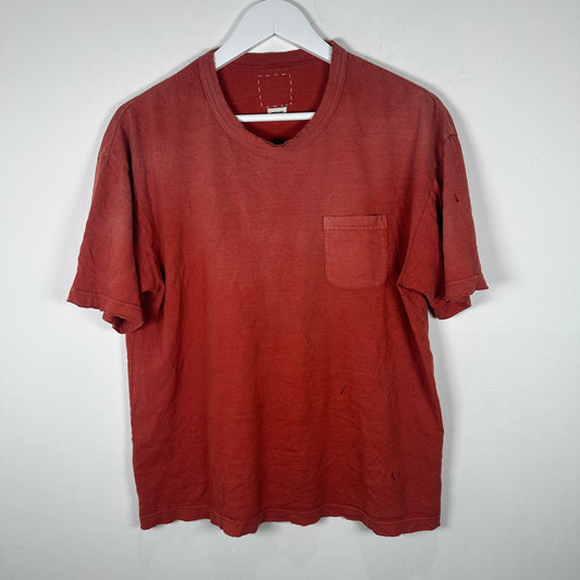 Visvim Burnt Orange Pocket T-Shirt Size 2