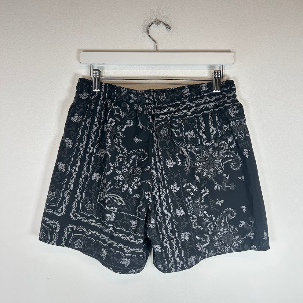 Kith Black Bandana Ashton Swim Short Size M