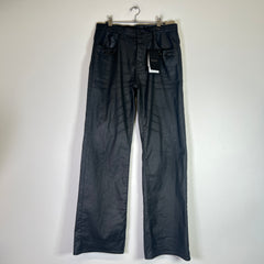Gucci Black Waxed Horsebit Jeans