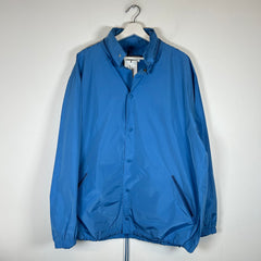 Balenciaga Blue Spell-Out Logo Coach Jacket Size XL