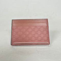 Gucci Pink Guccissima Card Holder