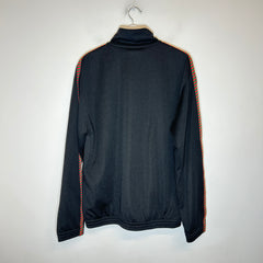 Gucci Black Interlocking G Logo Mesh Track Jacket Size L