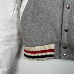 Thom Browne Grey Varsity Jacket Size 0