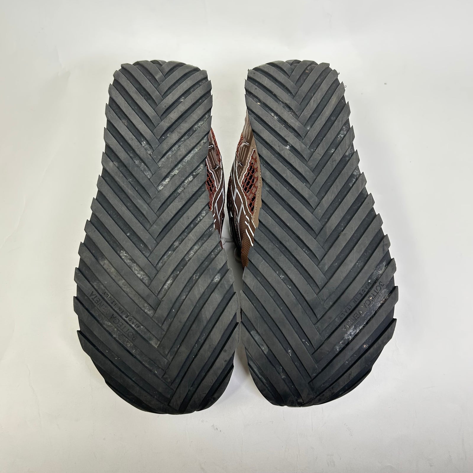 Bottega Veneta Pinecone ‘Star Anise’ Suede Orbit Sneakers Size 46