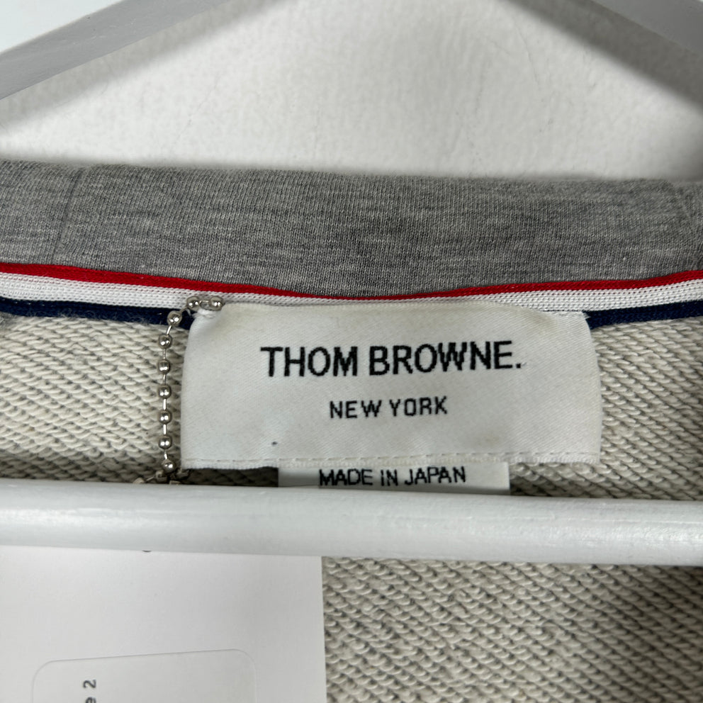 Thom Browne 4-Bar Zip Up Hoodie Size 2