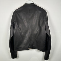 Chrome Hearts Single Riders Cemetery Leather Jacket Size M