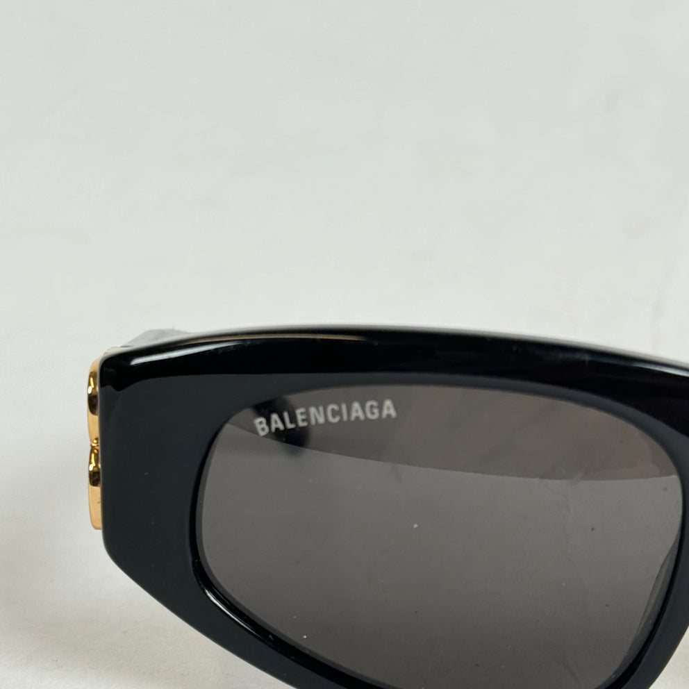 Balenciaga Black Bossy Cat Eye Sunglasses