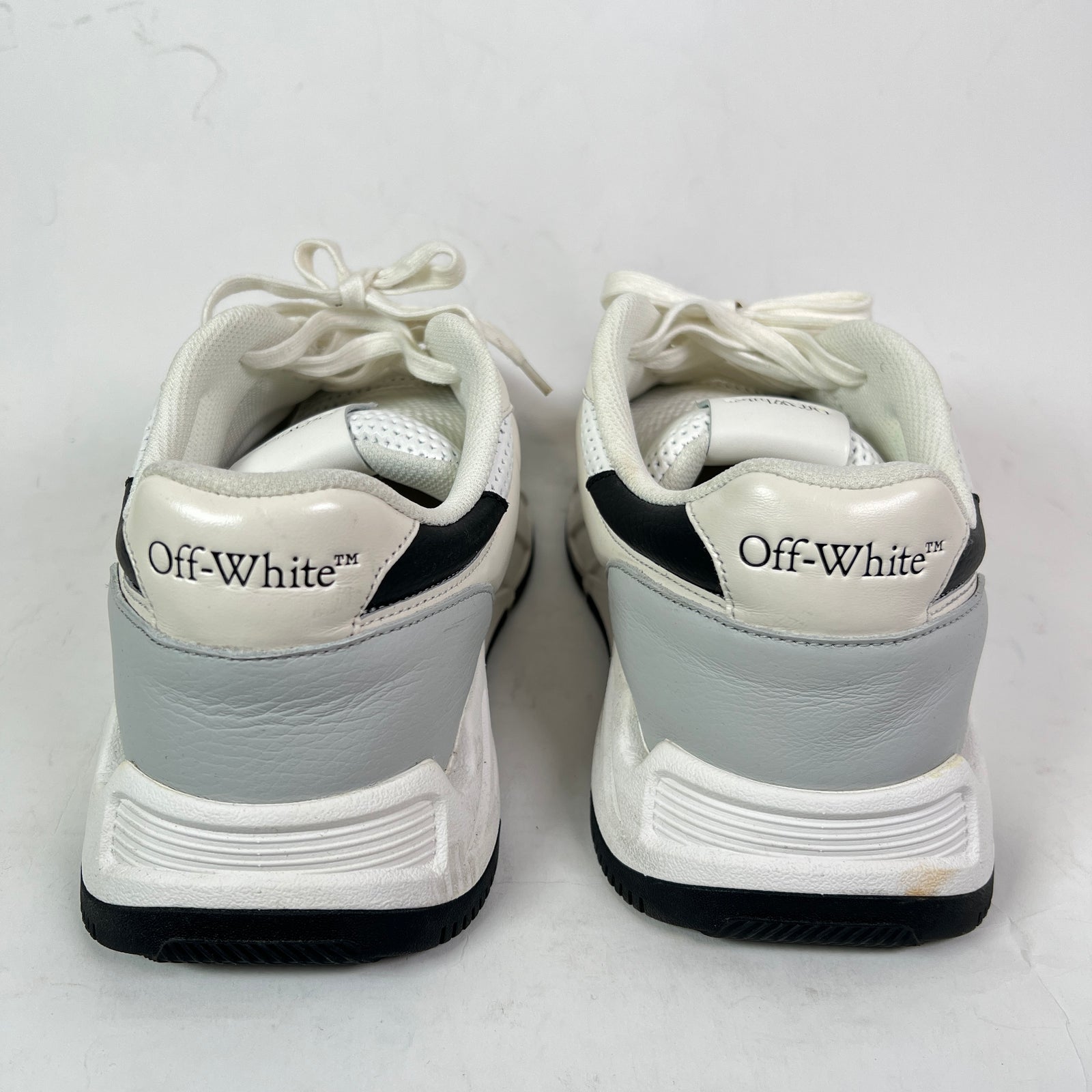 Off-White White/Black Runner-B Sneaker Size 44