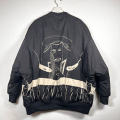 Rick Owens Jumbo Flight Graphic Bomber Size Medium