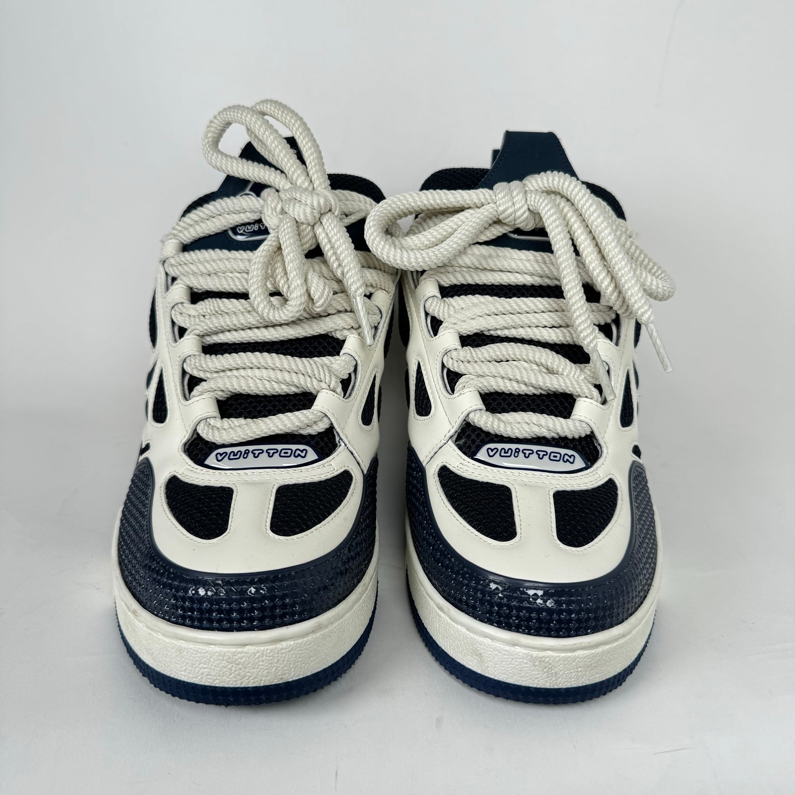 Louis Vuitton Navy Skate Sneakers Size LV 9