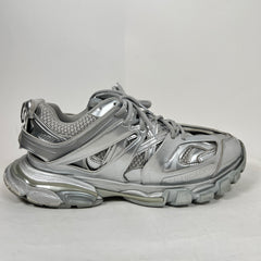 Balenciaga Metallic Silver Track Sneaker Size 43