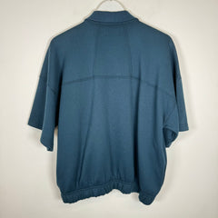 Rhude Navy Collar Spell-Out Quarter Zip Size M
