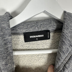 DSQUARED2 Grey Patchwork Hoodie Size S