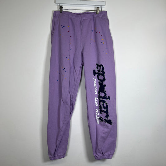 Sp5der Purple Sweatpants Size M