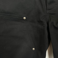 Chrome Hearts Black Double Knee Denim Carpenter Shorts Size 32