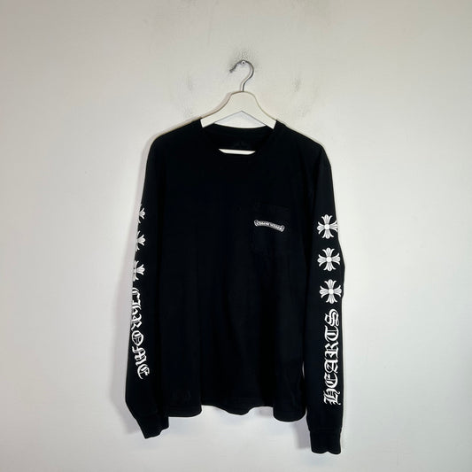 Chrome Hearts Black Plus Cross Longsleeve Size L