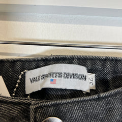 Vale Black Washed Forever Striped Jeans Size 32
