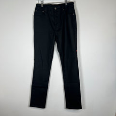 Ksubi Black Waxed Denim Size 36