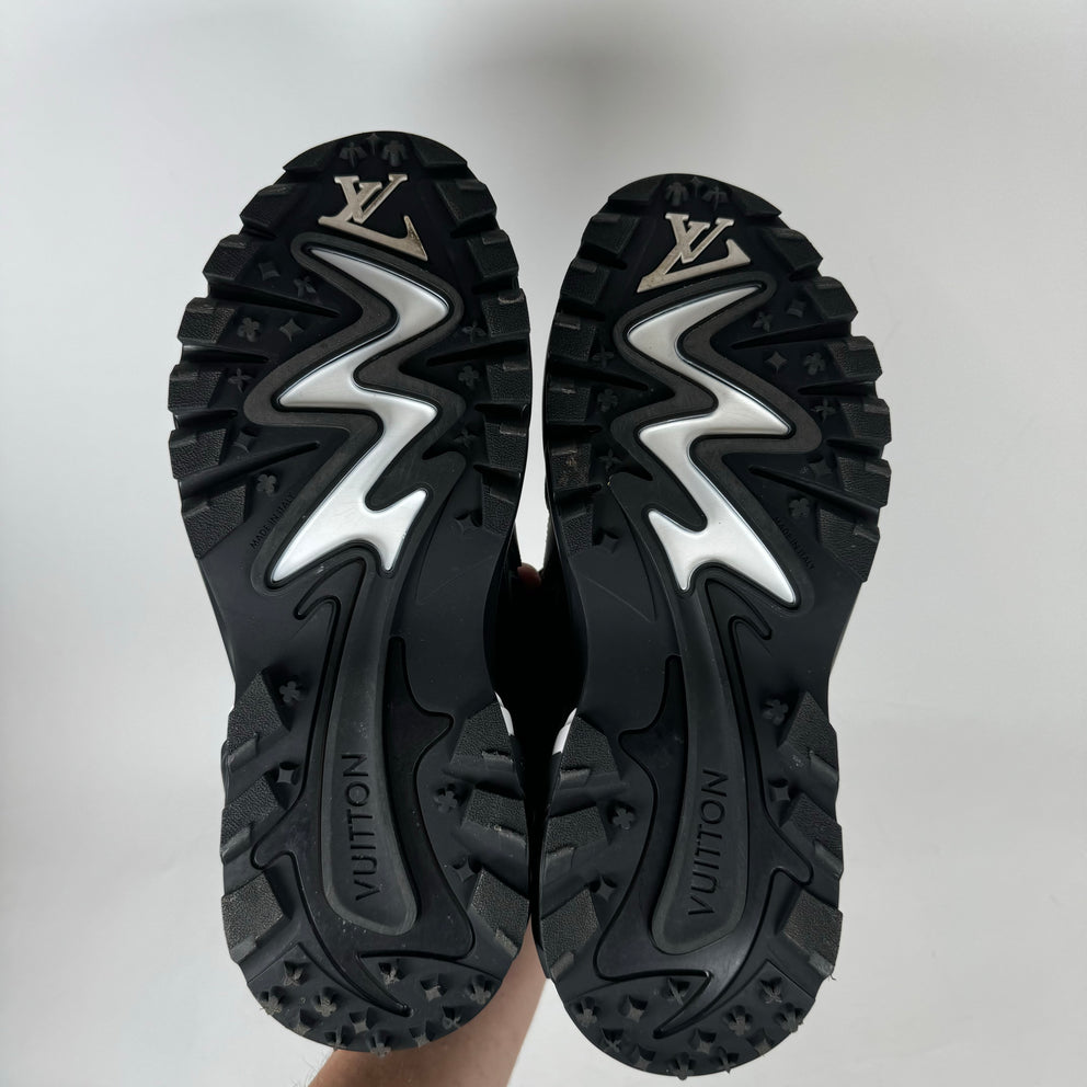 Louis Vuitton Black/Grey Tactic Runners Size LV 8