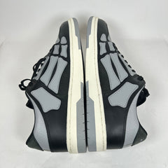 Amiri Black/Grey Skel Low Top Sneaker Size 46