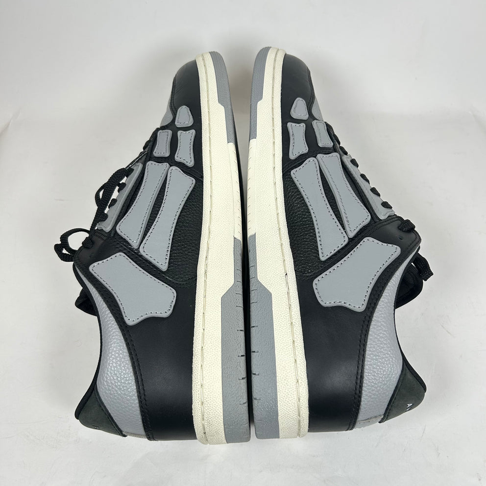 Amiri Black/Grey Skel Low Top Sneaker Size 46