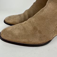 Saint Laurent Tan Jodhpur Suede Boot Size 41