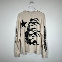 Hellstar Cream Victory Lap Thermal Longsleeve Size M