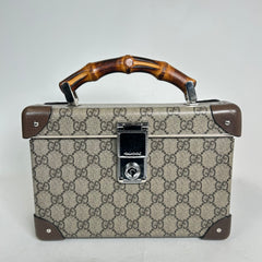 Gucci Bamboo GG Supreme Globe-Trotter Vanity Case