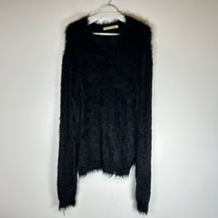 Alyx Black Fur Sweater Size XL