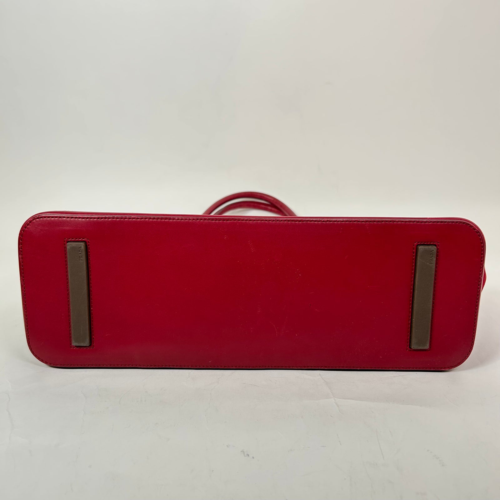 Prada Red Tessuto Nylon Shoulder Bag