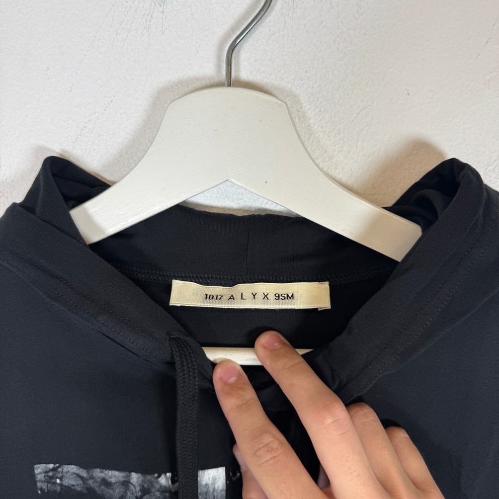 Alyx Black Printed Image Light Hoodie Size L
