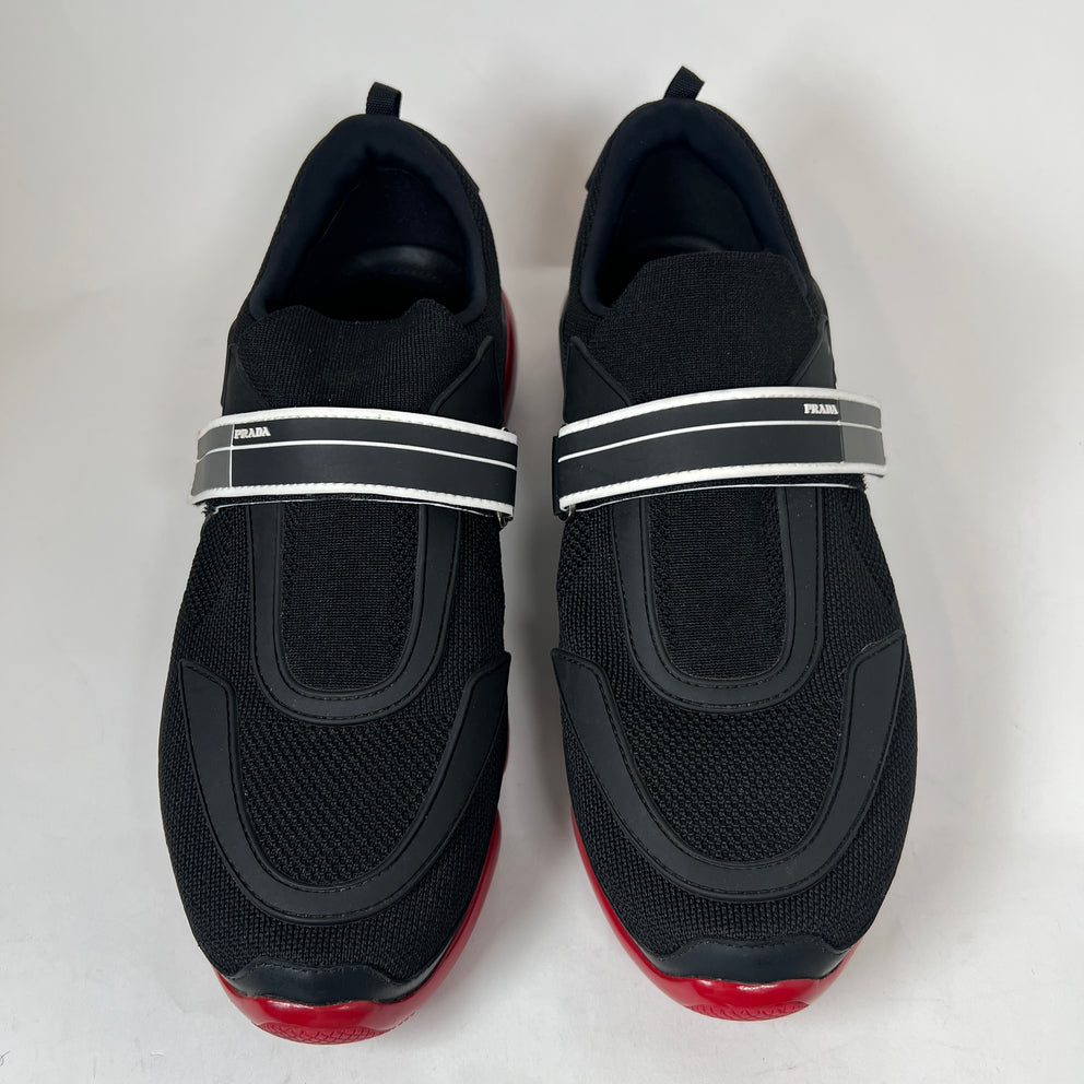 Prada Black/Red Cloudbust Sneaker 10