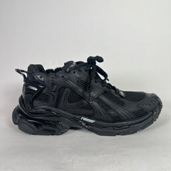 Balenciaga Matte Black Mesh Runners