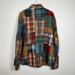 RRL Multicolor Patchwork Flannel Shirt Size L