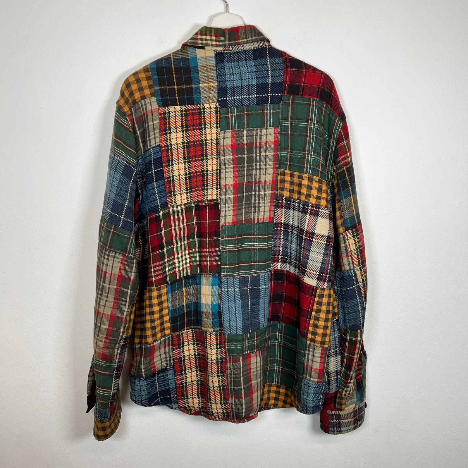 RRL Multicolor Patchwork Flannel Shirt Size L