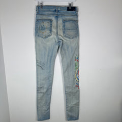 Amiri Zig-Zag Graphic Jeans Size 30