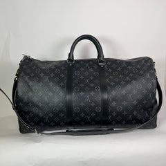 Louis Vuitton Monogram Eclipse Bandouliere Keepall 55