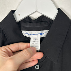 Comme Des Garcons Shirt Black Button Up Size L