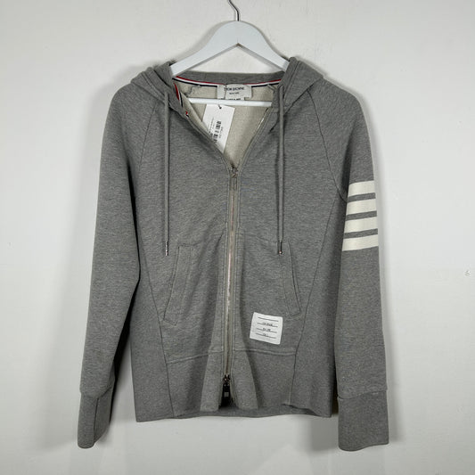 Thom Browne 4-Bar Zip Up Hoodie Size 2