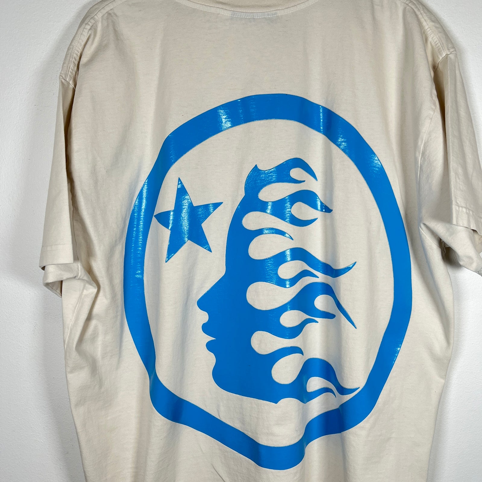 Hellstar Blue/Cream Logo T-shirt Size XL