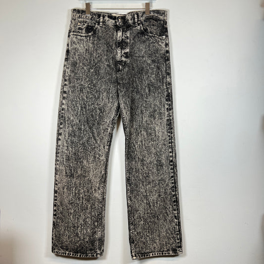 Marni Black Marble Dyed Denim Jeans Size 34