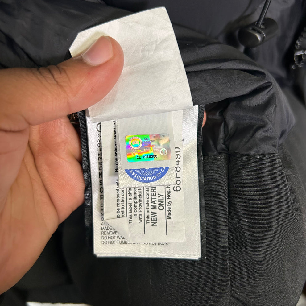 Canada Goose Black Langford Parka Jacket Size XL