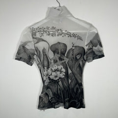 Off-White Garden Mesh Top Size M