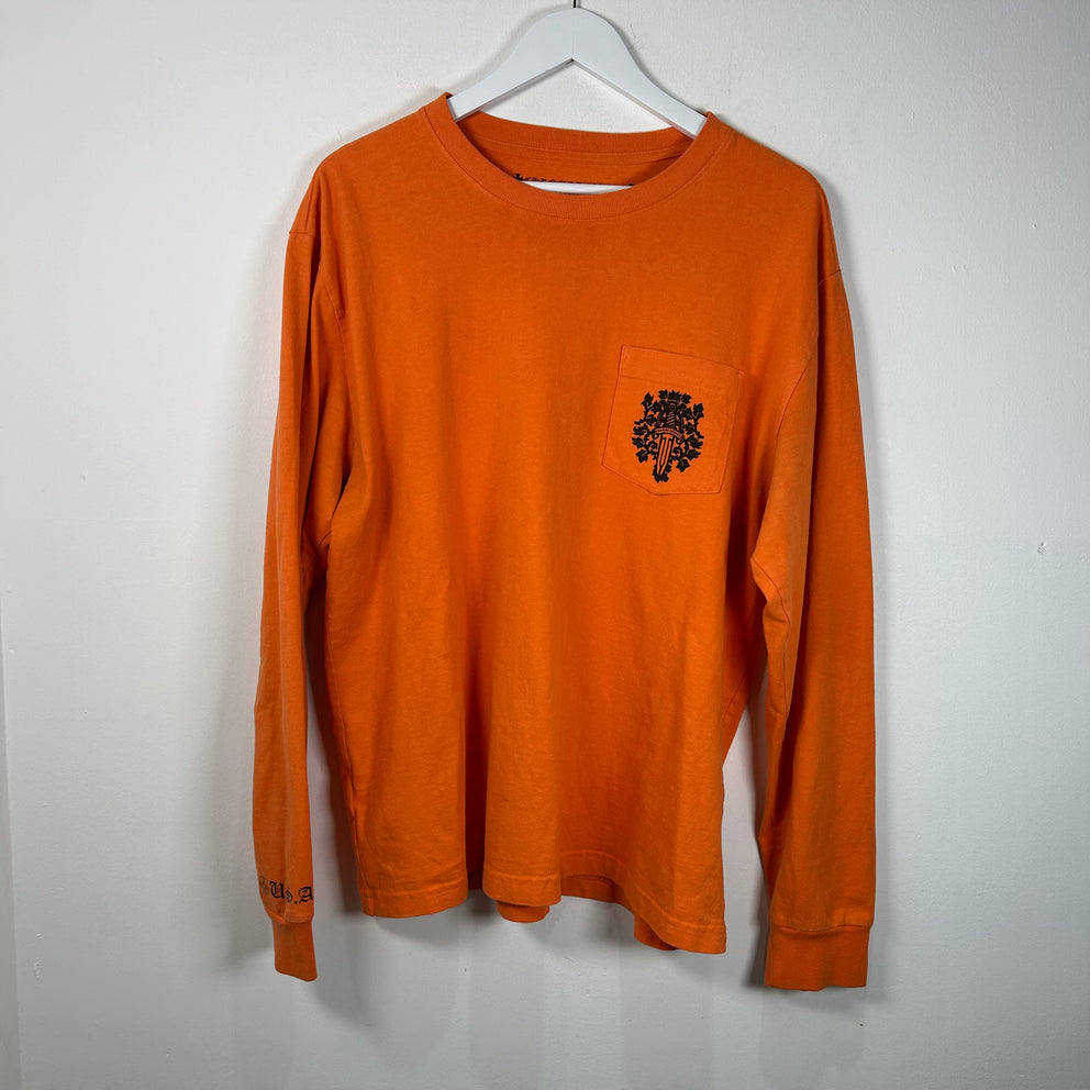 Chrome Hearts Orange Dagger Vine Longsleeve Size XL