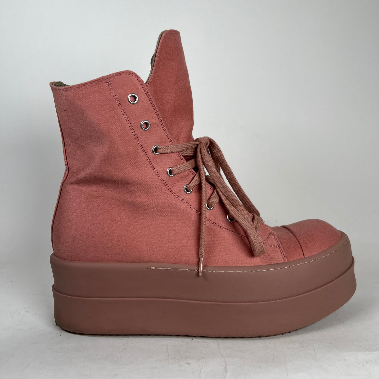 Rick Owens Pink Double Bumper Ramones Size 11