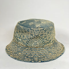 Amiri Bandana Paisley Denim Bucket Hat