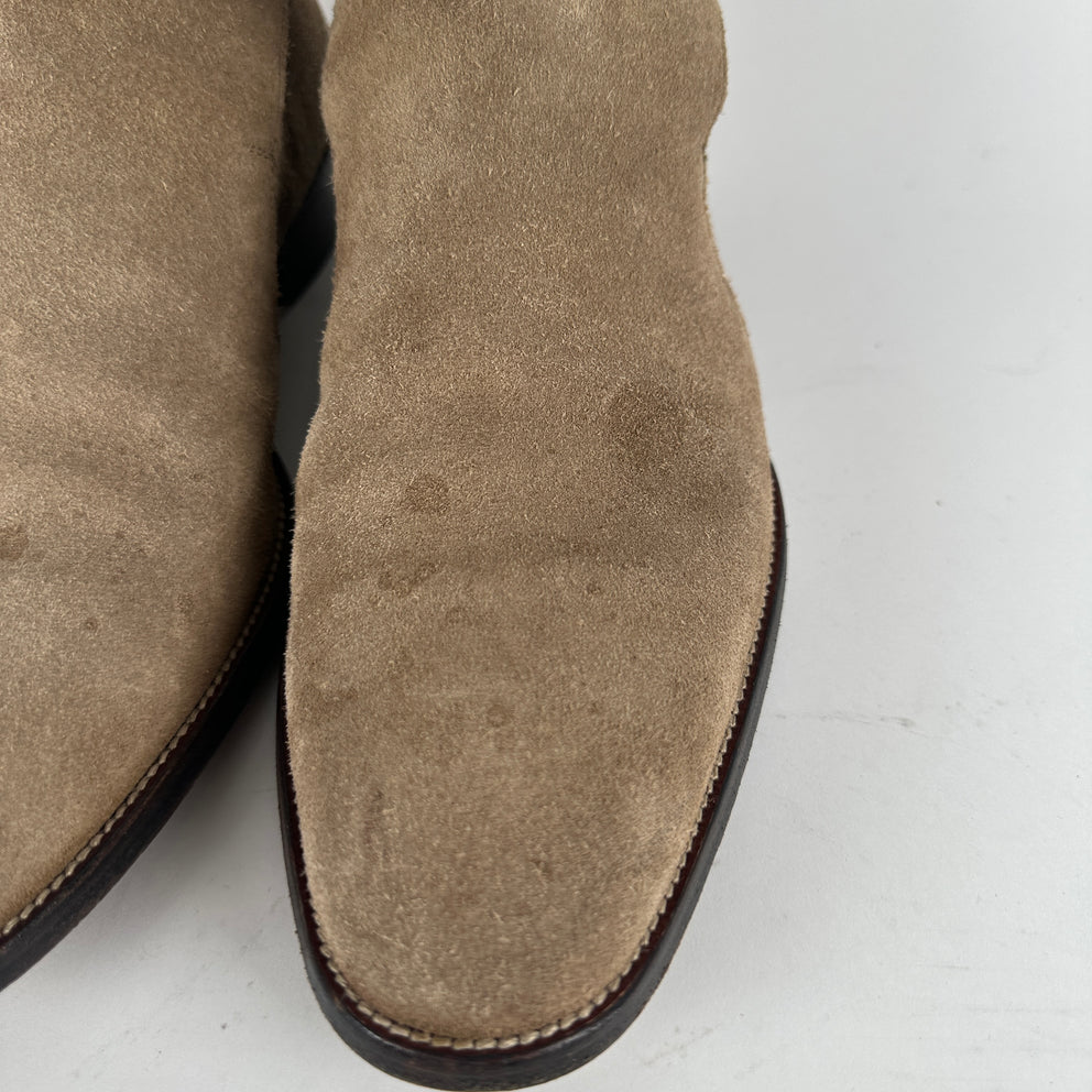 Saint Laurent Tan Jodhpur Suede Boot Size 41