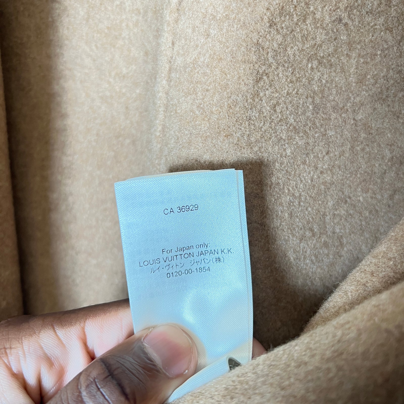 Louis Vuitton Brown Long Belted Cashmere Wrap Coat Size 36