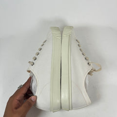 Maison Margiela White Canvas Low-Top Tabi Sneaker Size 42